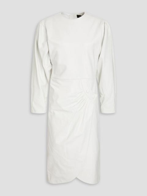 Isabel Marant Wrap-effect leather dress