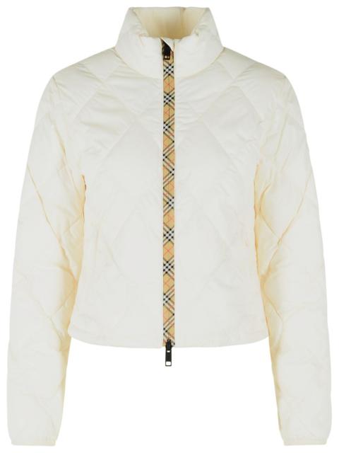 Burberry Burberry 'BRAMFORD' Ivory Nylon Jacket Women