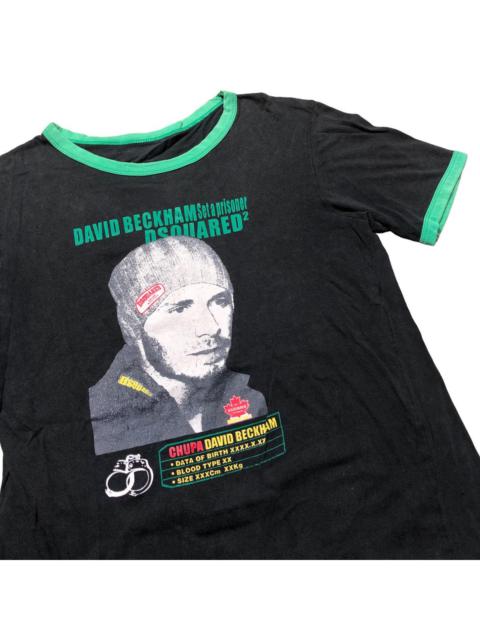 DSQUARED2 Dsquared2 David Beckham Set A Prisoner Ringer Tshirt