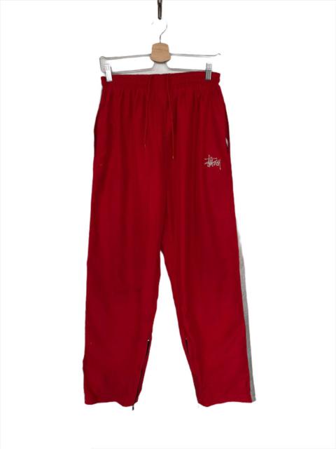 90s Stussy 🇺🇸 Drawstring Zipper Hem Track Pants