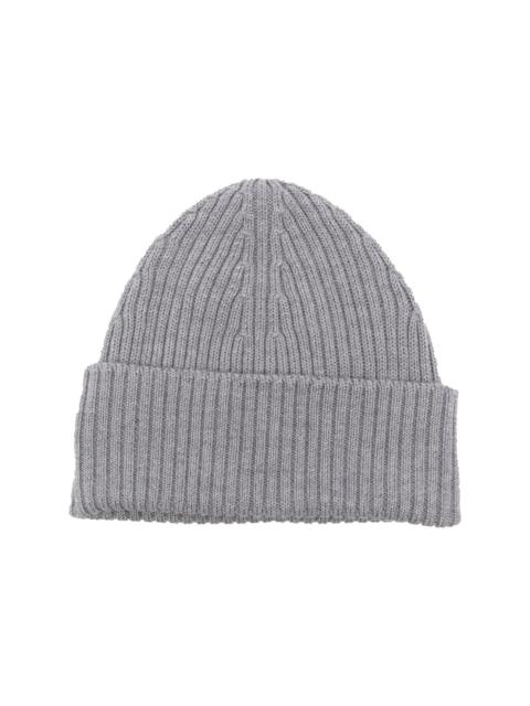 LACOSTE chunky ribbed-knit beanie
