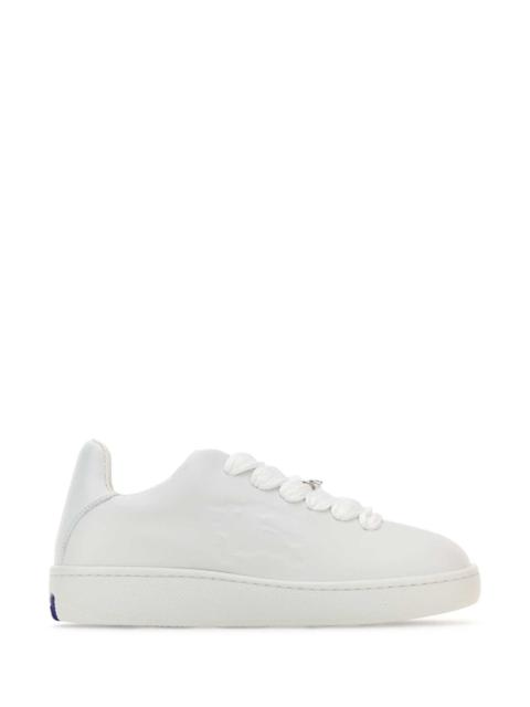 Burberry Burberry Women White Leather Box Sneakers