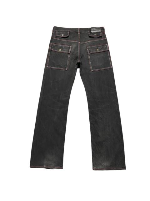 Other Designers Ftc Black Denim Jeans Red Stitch