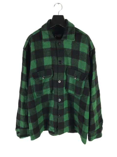 Other Designers Vintage - LAST DROP💥REMCO SHIRT MENS PLAID WOOL JACKET DOUBLE POCKET