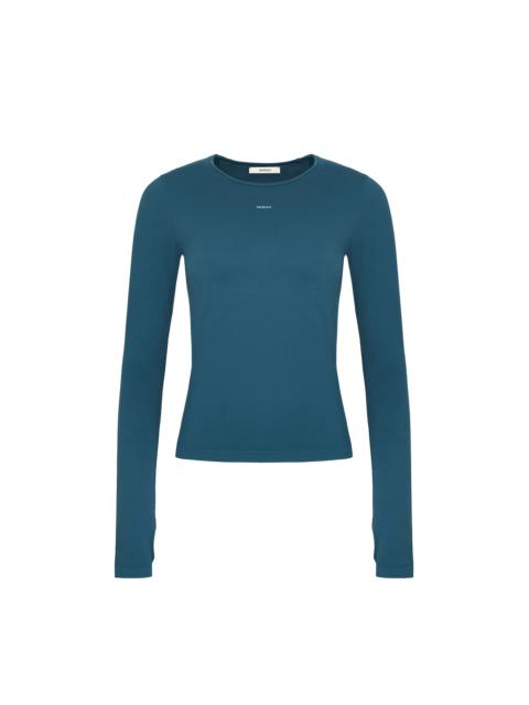 PANGAIA Women's Plant-Stretch Long Sleeve Top - Storm Blue