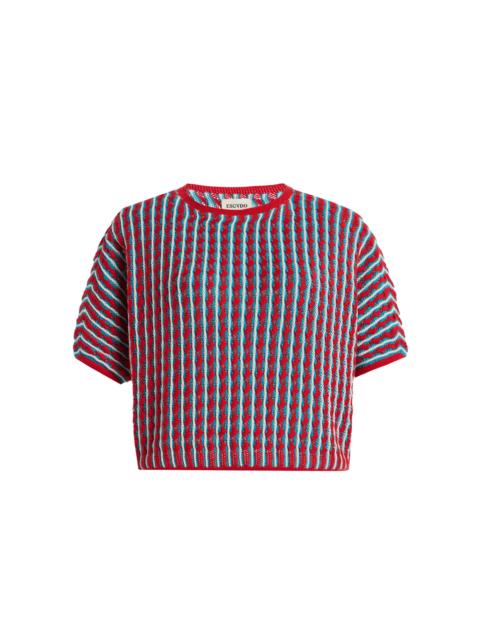 ESCVDO Mito Knit Cotton Top multi