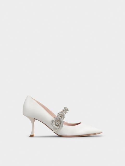 Roger Vivier Bouquet Flower Babies Pumps in Satin