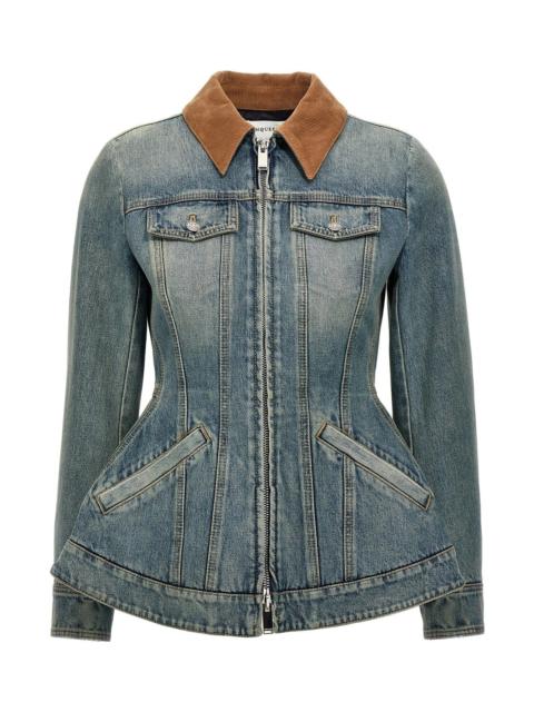 Alexander McQueen Alexander Mcqueen Women Denim Jacket
