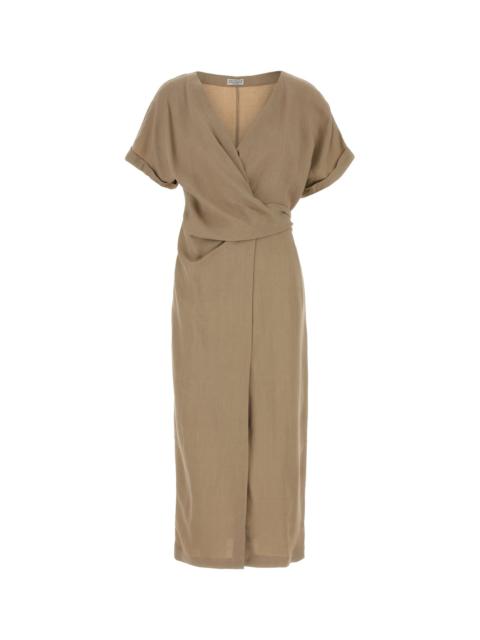 Brunello Cucinelli Cappuccino jersey dress