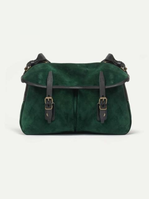 Bleu de Chauffe MUSETTE M FISHERMAN'S BAG / SUEDE  -  DARK GREEN