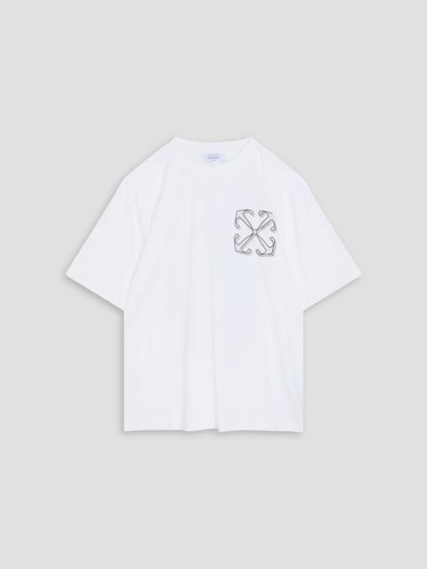 Off-White Printed cotton-jersey T-shirt