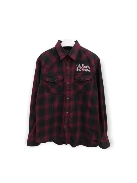 Other Designers Japanese Brand - Japanese Brand Crazy Devil Plaid Tartan Flannel Shirt 👕