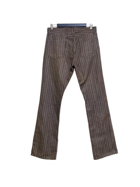 If Six Was Nine - Semantic Design Denim Striped Flare Pants
