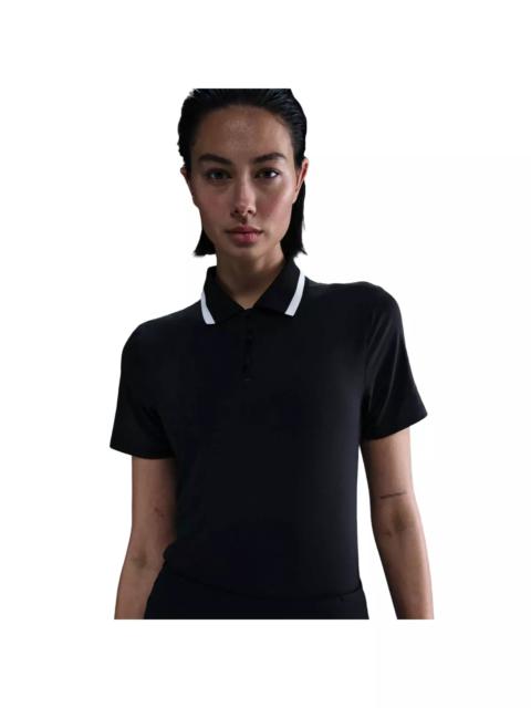 Nike Women's Dri-FIT Tour Short-Sleeve Golf Polo -Black