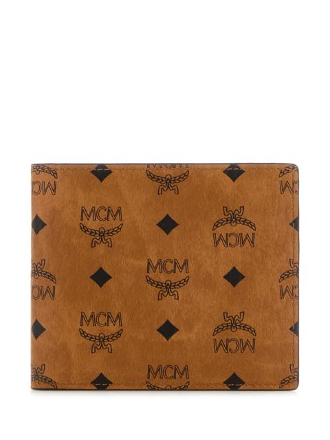 MCM Printed canvas wallet