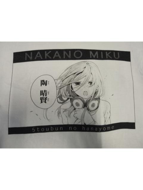 Other Designers Japanese Brand - Nakano Miku Quintuplets Japan Anime Tee Urusei Bleach Eva