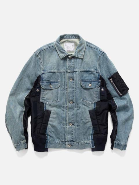 sacai Denim x Nylon Twill Jacket Light Blue