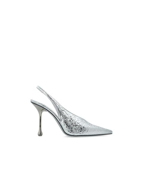 JIMMY CHOO JIMMY CHOO 'Isa' Silver Heeled Shoes New & Authentic (Women'