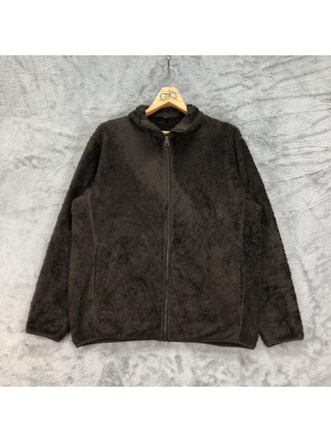 Other Designers Uniqlo - Uniqlo Deep Pile Fleece Sherpa Zipper Brown Jacket #4453-154