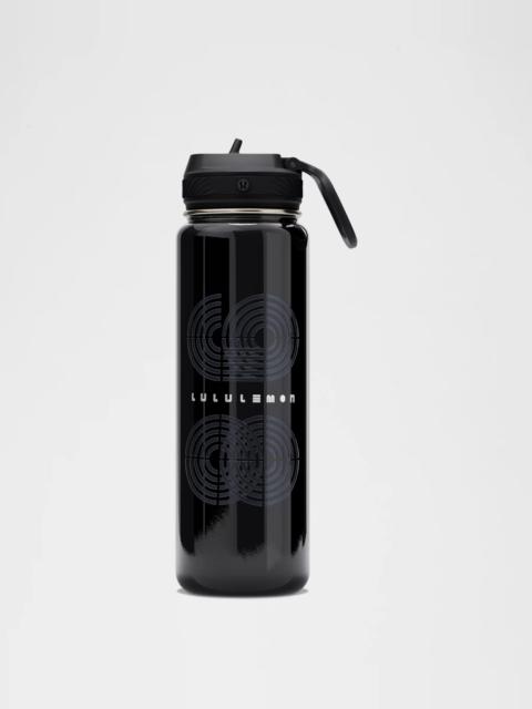 lululemon Back to Life Sport Bottle 24oz Straw Lid *Run Graphic