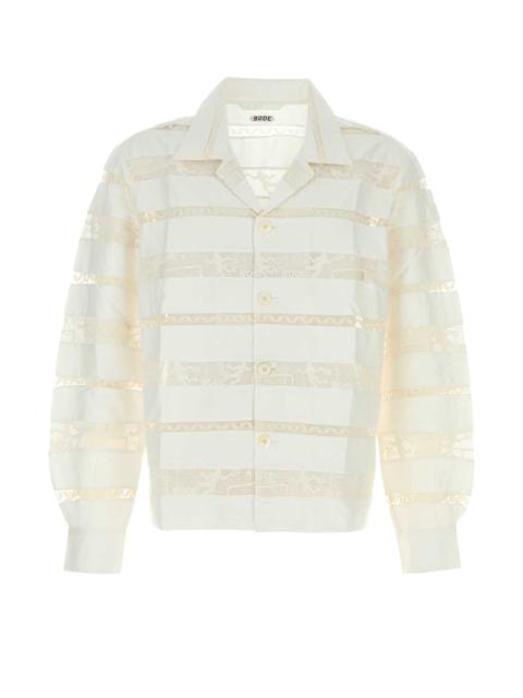 BODE Bode Men White Poplin Shirt