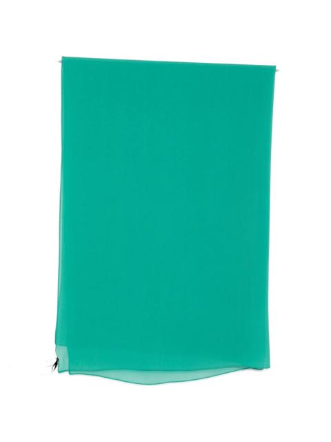 Max Mara Max Mara Green Silk Scarf