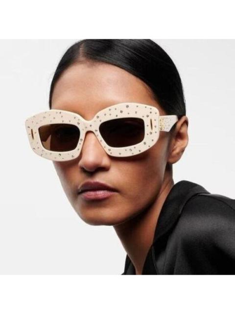 Loewe NEW LOEWE SUNGLASSES LW4114IS 25E IVORY WOMEN EYEWEAR