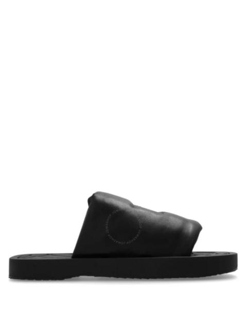 Burberry Burberry Knight Motif EKD Slab Leather Slides