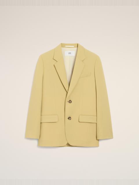 AMI Paris GREEN WOOL LOOSE SINGLE BREASTED JACKET