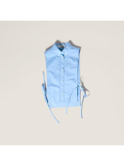 Miu Miu Miu Miu Sleeveless Cotton Shirt