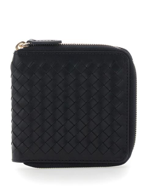 DRAGON DIFFUSION Dragon Diffusion Women Black Wallet With Woven Design In Leather For Women