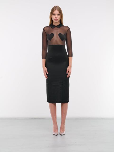 Blumarine Heart Satin Dress