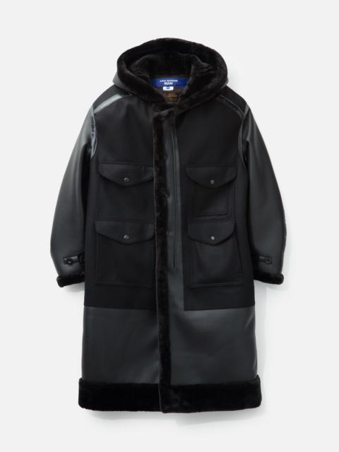 Junya Watanabe MAN JUNYA WATANABE MAN X FILSON FAUX SHEARLING HOODED COAT