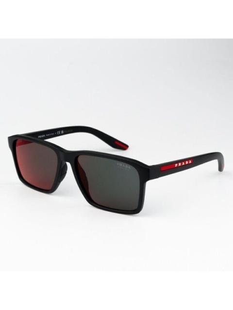 Prada NEW Prada Linea Rossa PS05YS 1BO10A Matte Black Mirror Red Unisex Sunglasses