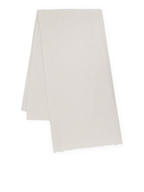 Brunello Cucinelli Brunello Cucinelli Women Cashmere And Silk Scarf With Sequins