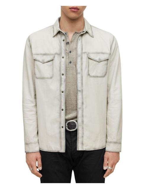 Other Designers $698 John Varvatos Izzy Slim Fit Leather Shirt Jacket