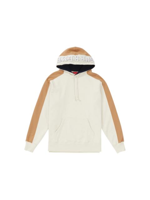 Supreme Supreme Paneled Hooded Sweatshirt Natural