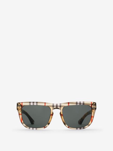 Burberry Check Square Sunglasses