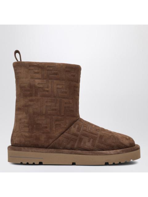 FENDI Fendi Apres Chic Boots In Tabacco Suede Women