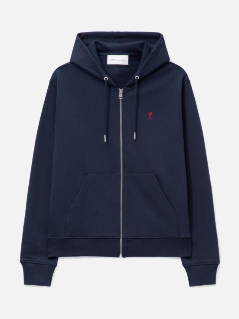 AMI Paris AMI DE COEUR ZIPPED HOODIE