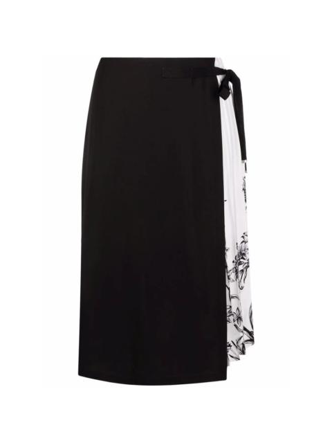 FERRAGAMO Ferragamo Pleated Silk Skirt