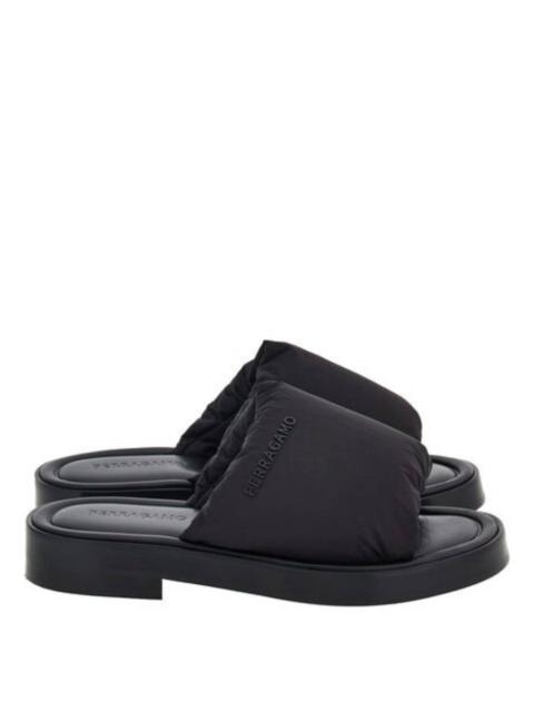 FERRAGAMO Ferragamo Delfino Padded Slide Sandals, Size 9