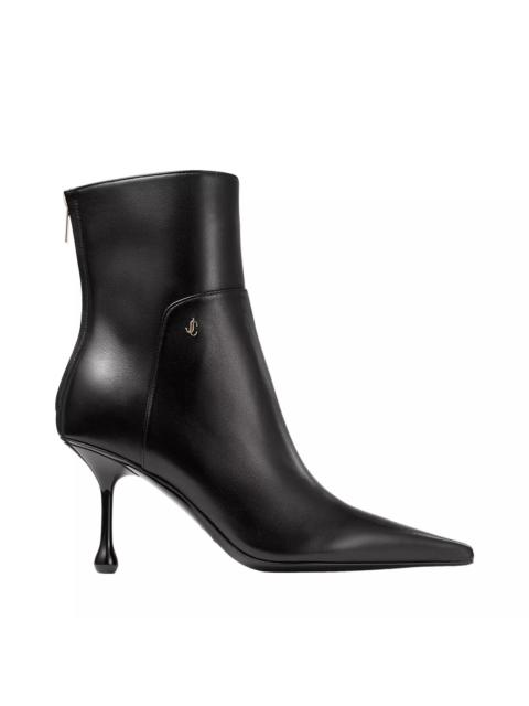 JIMMY CHOO JIMMY CHOO Cycas Black Nappa 80mm Ankle Boots New $1325