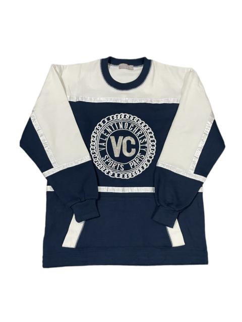 Other Designers Designer - Vintage Valentino Christy Sports Paris Spellout Taped Jumper