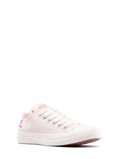 Converse Gender Inclusive Chuck Taylor® All Star® Embroidered Low Top Sneaker in Vintage White/Sugar