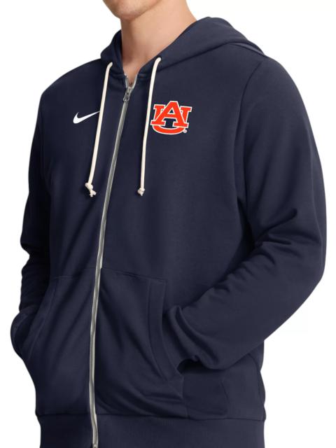 Nike Nike Men's Auburn Tigers College Navy Dri-FIT Sideline Full-Zip Hoodie