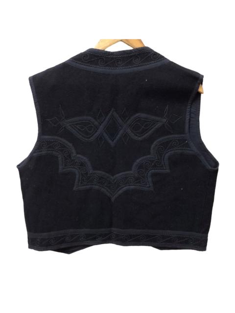 Other Designers Japanese Brand - Japan unbranded embroidery wool vest jacket