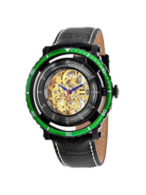 Other Designers Christian Van Sant Dome Automatic Gold Dial Men's Watch CV0745