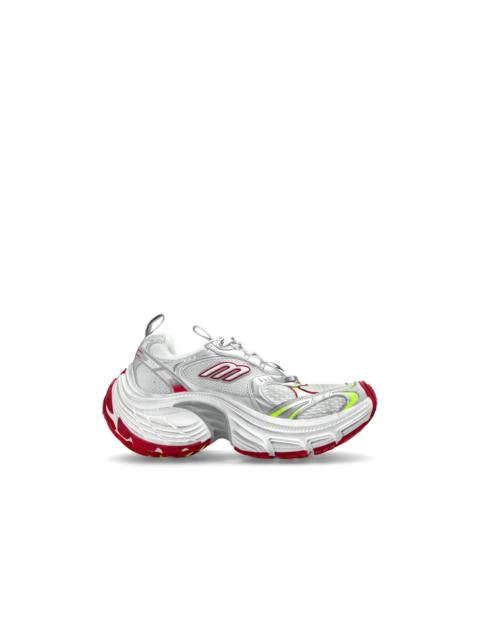 BALENCIAGA BALENCIAGA 10XL Women's White/Gray/Red Sneakers New & Authe
