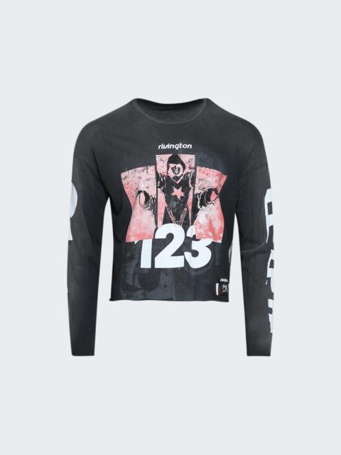 RRR123 Left Out Enemy Long Sleeves Tee Vintage Black